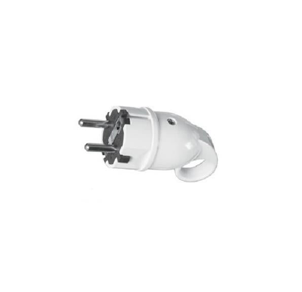Plug PAWBOL, 3-pin, 16A, 250V, white