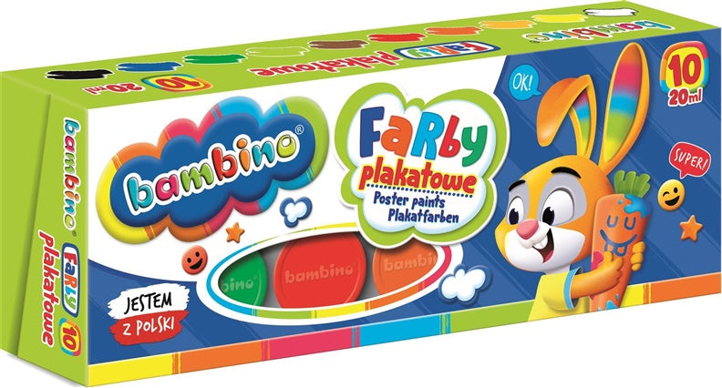 Guašas BAMBINO 5903235005008, 10 spalvų
