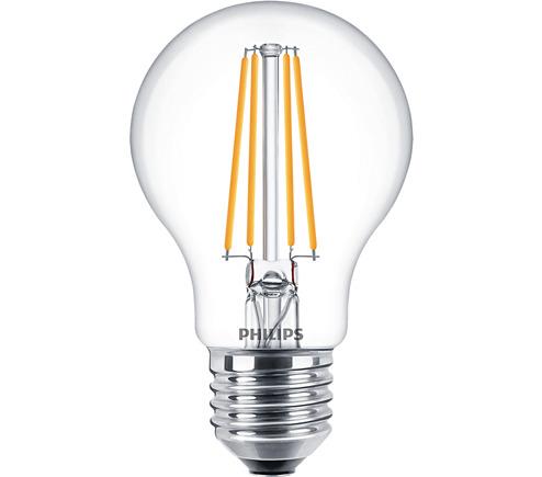 Lemputės Philips LED filamentinės, A60, E27, 7W, 806lm,2700K
