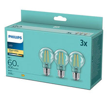 Lemputės Philips LED filamentinės, A60, E27, 7W, 806lm,2700K