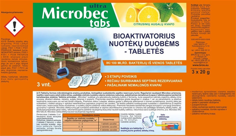 Bioaktivatorius nuotėkų duobėms tabletės, 3vnt