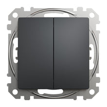 SCHNEIDER SEDNA DESIGN switch, 2-gang, anthracite.
