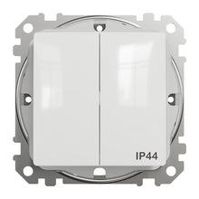 Łącznik SCHNEIDER SEDNA DESIGN, 2-klawiszowy, IP44, biały