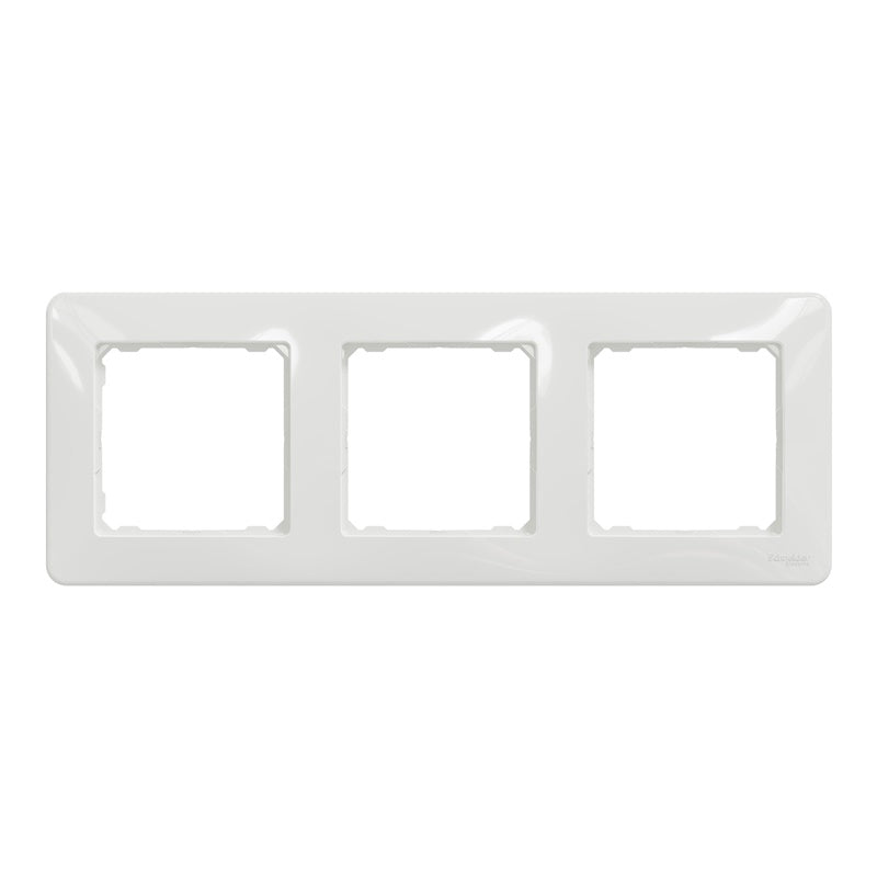 Triple frame SCHNEIDER SEDNA DESIGN, white