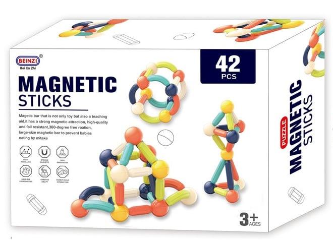 MAGNETIC TOY CONSTRUCTOR 42 PCS
