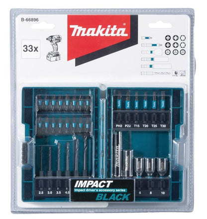 Antgalių rinkinys Makita B-66896, 33 vnt.
