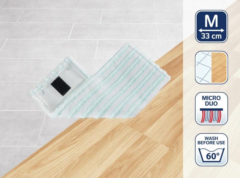 Ściereczka do mycia szczotki Clean Twist Micro Duo, 33 cm