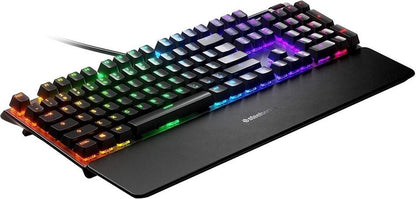Klawiatura Steelseries Apex 5 Hybrid Blue, angielska (US), czarna