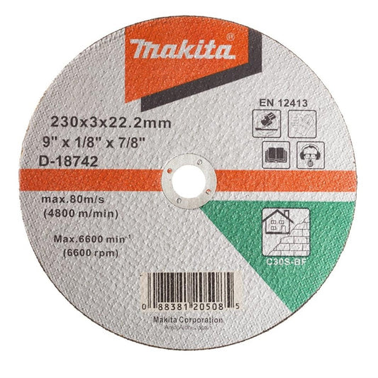 Makita Stone Cutting Disc 230 x 3 mm