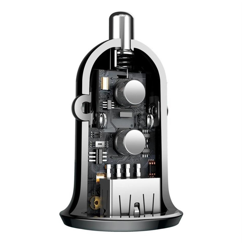 Charger Baseus Grain Pro CCALLP-01, 2 x USB, black