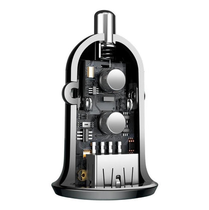 Charger Baseus Grain Pro CCALLP-01, 2 x USB, black