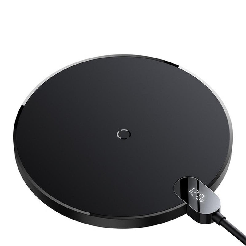 Įkroviklis Baseus Digital LED Wireless, juoda