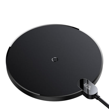 Įkroviklis Baseus Digital LED Wireless, juoda