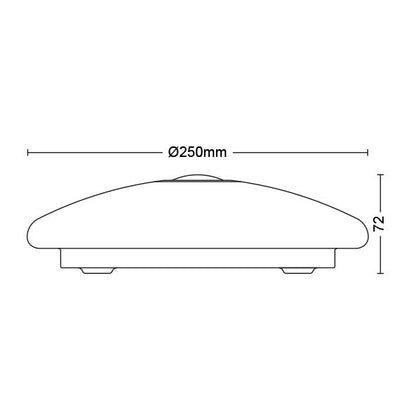 Philips Mauve ceiling light, Ø25cm, 6 W, LED