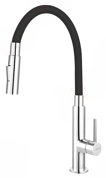 Kitchen mixer tap Ferro Zorba Slim 2F BZA43B, black/chr