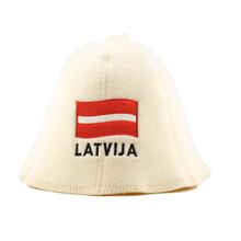 Sauna Hat ‘FLAGS’, 100% Wool