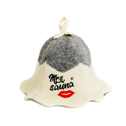 Sauna Hat 'Mrs. Sauna', 100% Wool