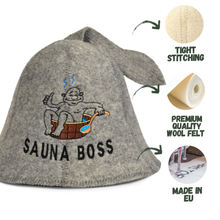100% Wool Sauna Hat - Sauna Boss | Premium Sauna Accessory