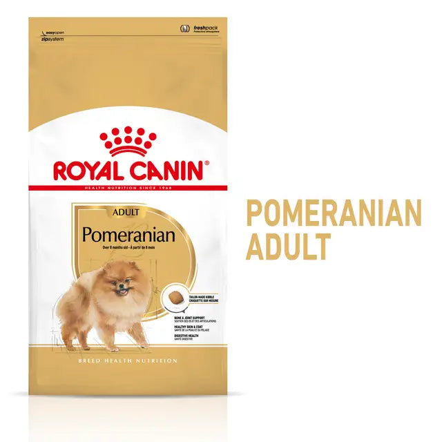 Sucha karma dla dorosłych psów rasy pomeranian