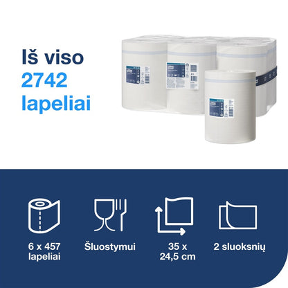 Ręcznik papierowy Tork Plus Advanced, 2-warstwowy, M2