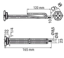 Heating element GNALI BOCIA 413, 1.5 kW V