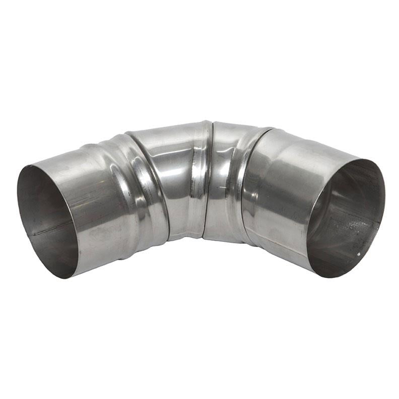 Kaminų alkūnė WADEX 116, D120 mm 90°