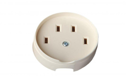 LIREGUS three-phase socket, white, 25A, 380V