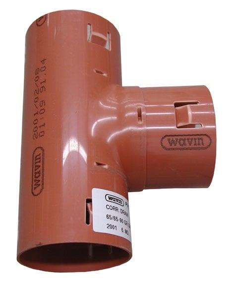 Trójnik rur drenarskich Wavin, Ø 113/113 mm, 90°