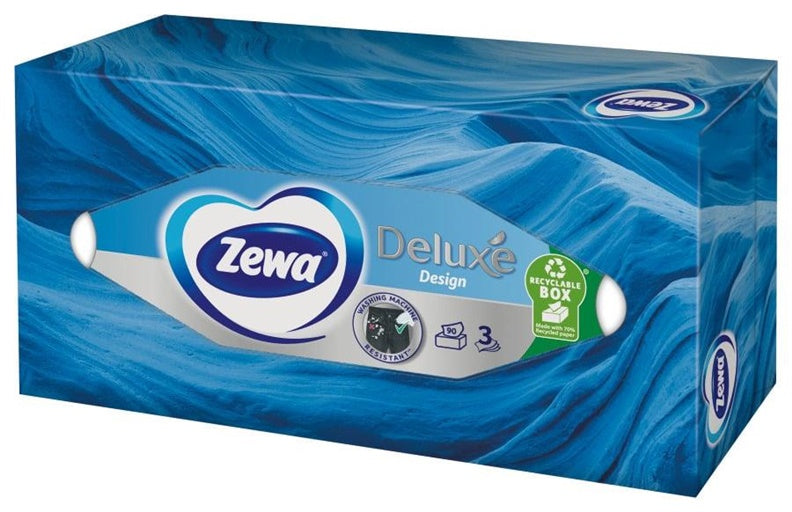 Chusteczki jednorazowe ZEWA DELUXE, 3 warstwy, 90 szt.
