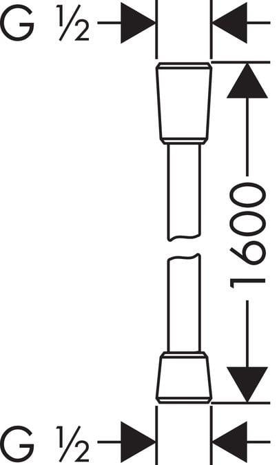 Wąż prysznicowy Hansgrohe Isiflex 28276, 160 cm