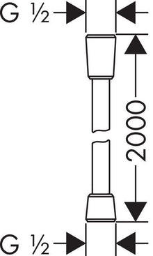 Шланг для душа Hansgrohe Isiflex 28274, 200 см