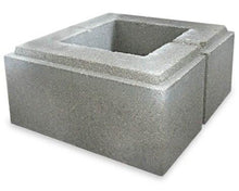 Concrete fence block RTE-32x32x15-S