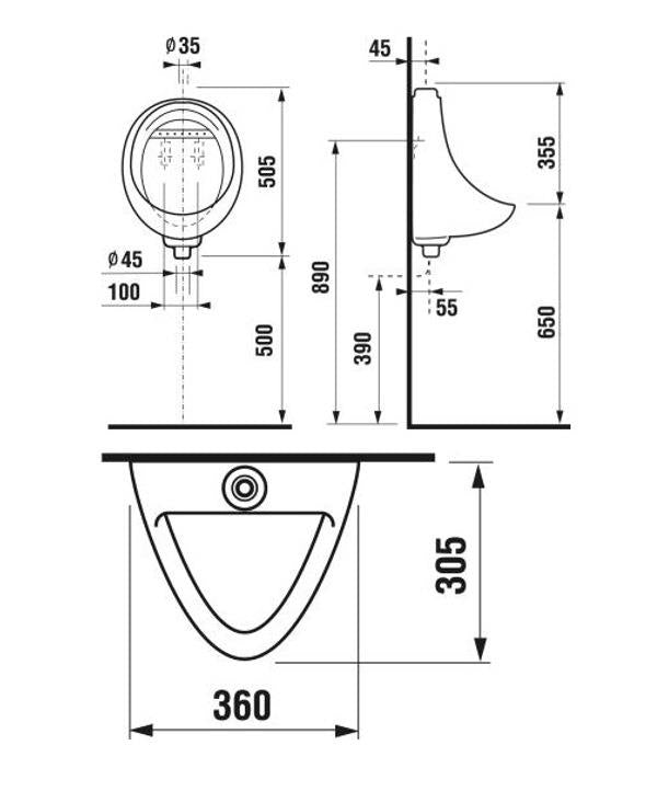 Pisuarny Jika Korint 44100
