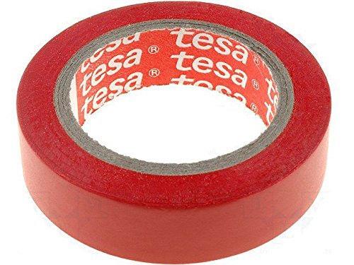 Izoliacinė juosta Tesaflex 53988, raudona, 15 mm x 10 m