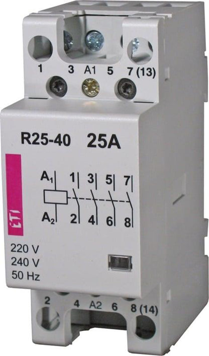 Contactor ETI AC-1, R 25-40, 25A, 3kW
