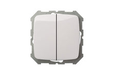 LIREGUS ALFA switch, 2-gang, white