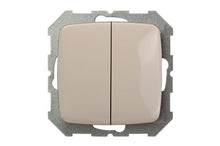 LIREGUS ALFA switch, 2-gang, beige