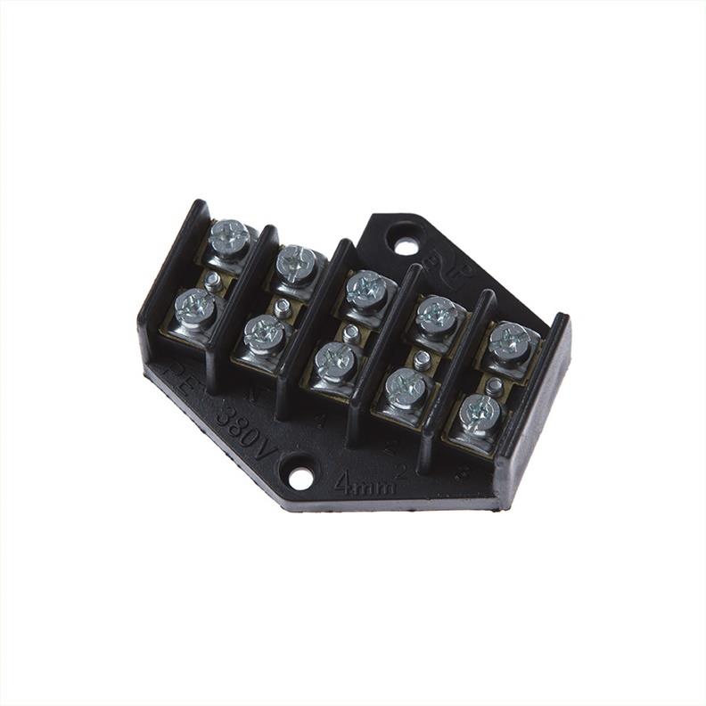 Terminal Block Elektroplast 5 x 4 mm², black