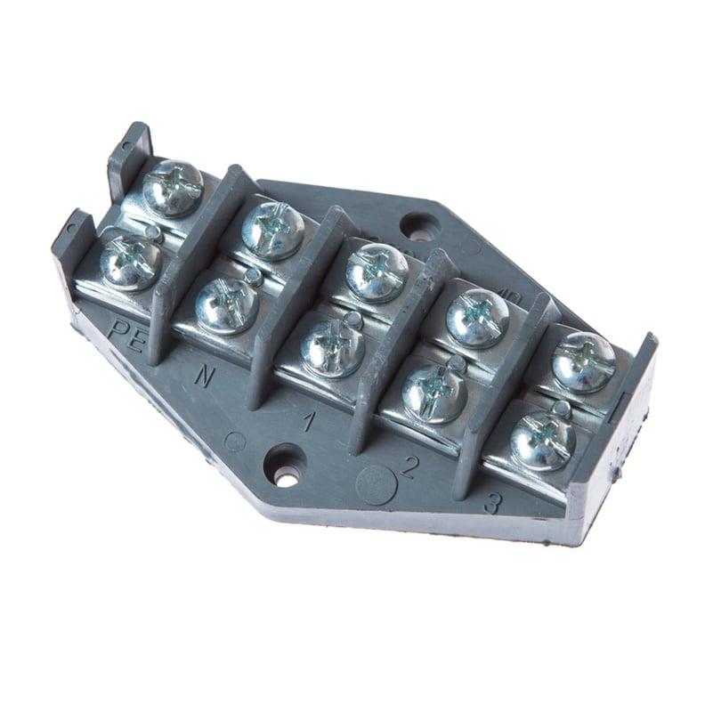 Terminal block Elektroplast 5 x 10 mm², grey
