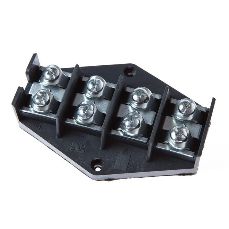 Sujungimo kaladėlė Elektroplast 4 x 16 mm², juoda