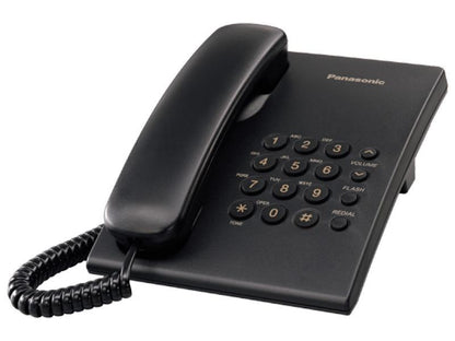 Corded phone Panasonic KX-TS500FXB, black