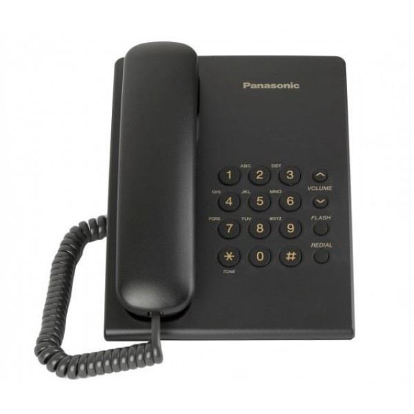 Corded phone Panasonic KX-TS500FXB, black