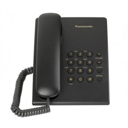 Corded phone Panasonic KX-TS500FXB, black