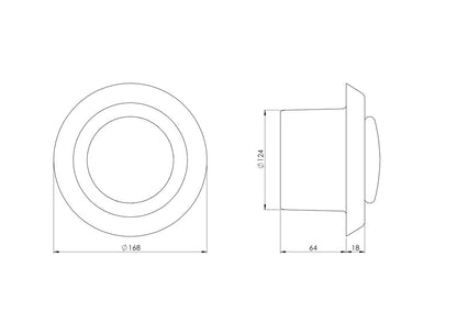 Dyfuzor EUROPLAST VD125, D125