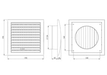 Вентиляционная решетка EUROPLAST ND12R, D125