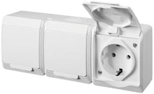 Trivietis kištukinis lizdas ELEKTRO-PLAST HERMES, IP44