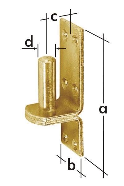 Fastener for gates 614101/644101/830401, yellow