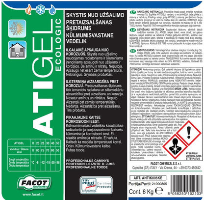 Antifreeze, Facot ANTIK006KE, 6 l
