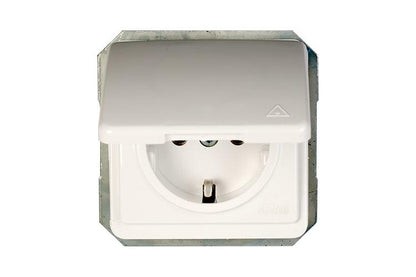 Gniazdo VILMA LX200, białe, IP44