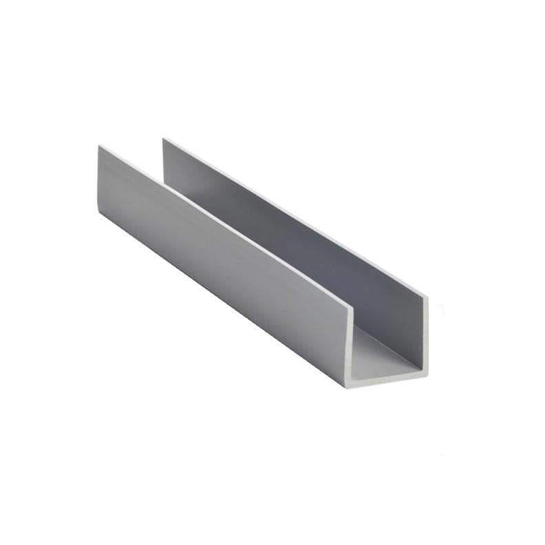 Aluminium channel profile 0890, 6000 x 15 x 15 mm